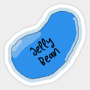 Jelly Bean, Giant Jelly Bean, Funny T-Shirt, Funny Tee, Badly Drawn, Bad Drawing Sticker